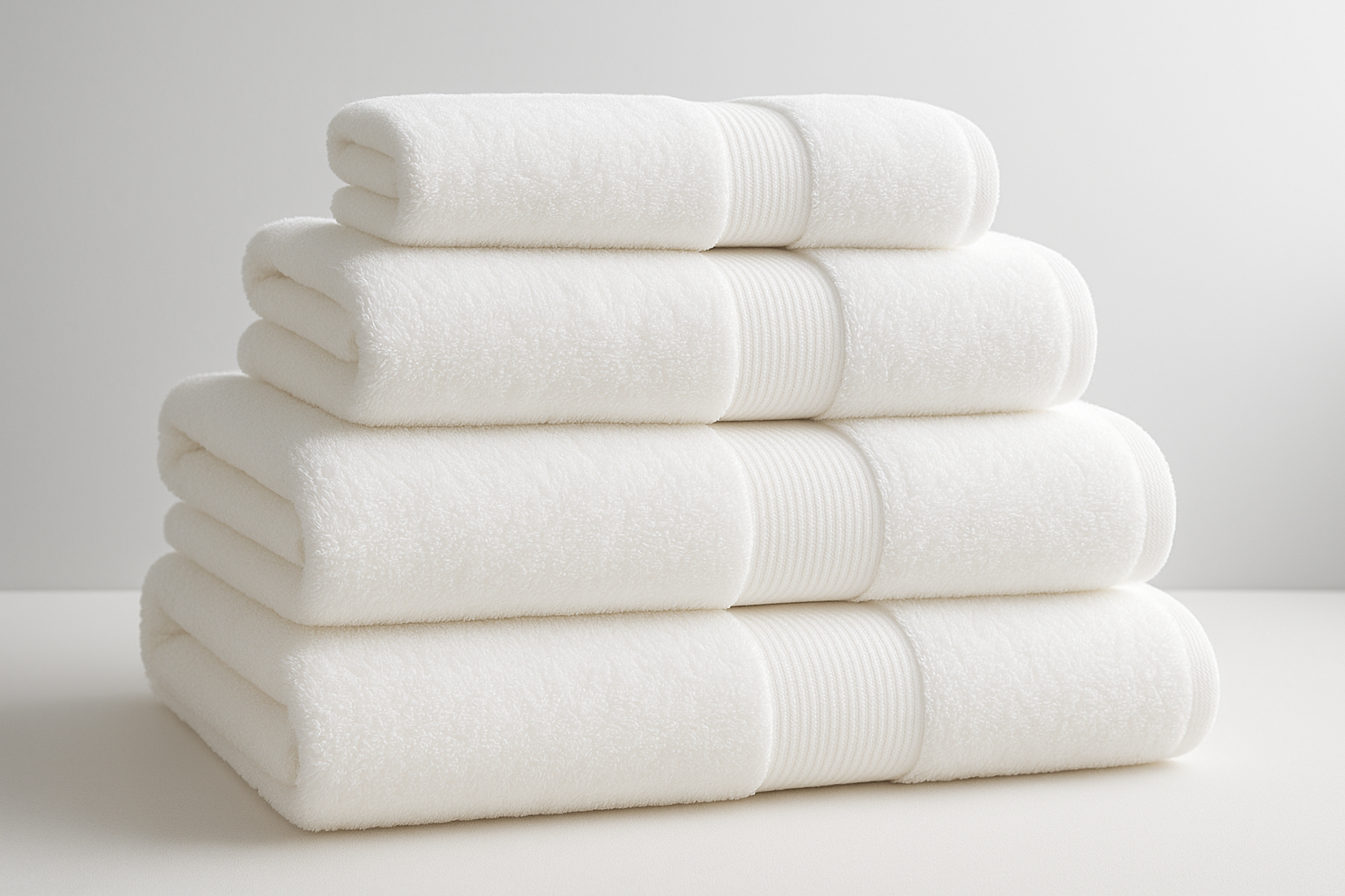 Conjunto 5 Toalhas Banho Premium Algodão Branco - 500g/m²